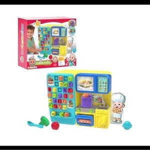 Interactive Kids Learning Kitchen Playset - Blue & Yellow